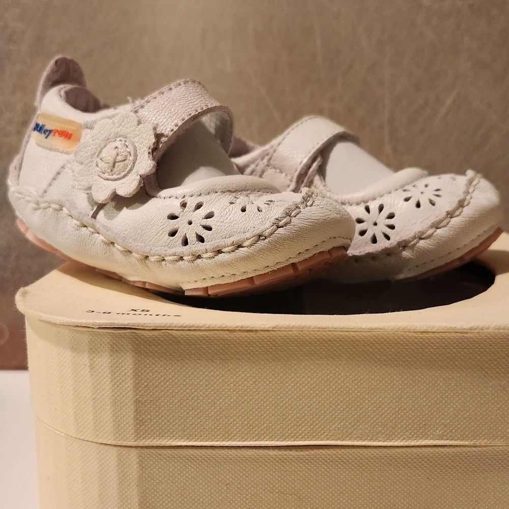Nib vintage 3-6 month Riley Roos white leather Mary Jane style shoes‎ - Picture 5 of 8